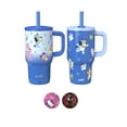thumbnail image 7 of Zak Designs 16-oz Stainless Steel Double-Wall Tumbler for Kids with Straw, 2-Piece Set, 7 of 7