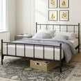 thumbnail image 1 of Zinus Night Therapy Henry 38” Metal Platform Bed Frame, Assorted Sizes, 1 of 9