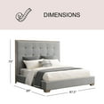 thumbnail image 4 of Cape Cod Fabric Tufted Bed, Assorted Sizes, 4 of 9