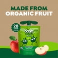 thumbnail image 4 of GoGo SqueeZ Organic Applesauce Pouches, Apple Apple, 3.2 oz., 28 ct., 4 of 7