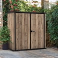 thumbnail image 1 of Keter Signature Collection Vertical XL Resin Outdoor Storage Shed, Pine, 1 of 15