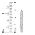thumbnail image 6 of 3.00 CT. T.W. Pavé Diamond Hoop Earrings in 14K Gold, 6 of 6