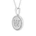 thumbnail image 2 of Diamond Initial Pendant Necklace in Sterling Silver, 2 of 5