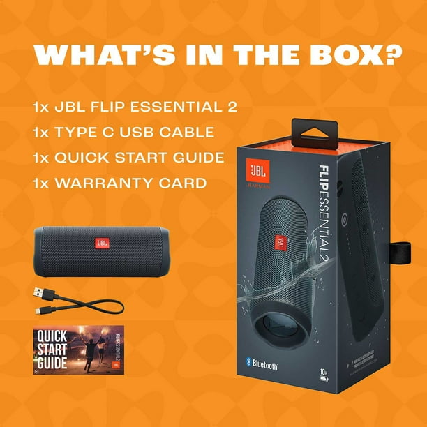 【未開封】JBL FLIP　ESSENTIAL 2 Bluetoothスピーカー JBL Flip Essential 2, Portable Waterproof Speaker - Walmart.com