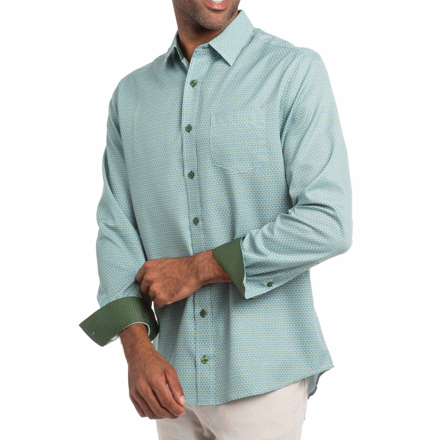 long sleeve emerald green mens dress shirt Modern Green Dress Shirts l Hockerty