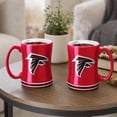 thumbnail image 5 of Logo Brands Atlanta Falcons 14oz Relief Mug Set, 5 of 5