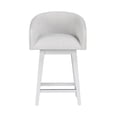 thumbnail image 12 of HH2 Home Upholstered Barrel Back Wood Adjustable Height Swivel Bar Stool, 12 of 19