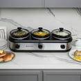 thumbnail image 2 of West Bend Triple Slow Cooker, 3 x 2.5 Qt., 2 of 12