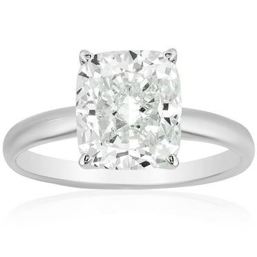 2.00 CT. T.W. Cushion Cut Diamond Solitaire Ring in 18K Gold