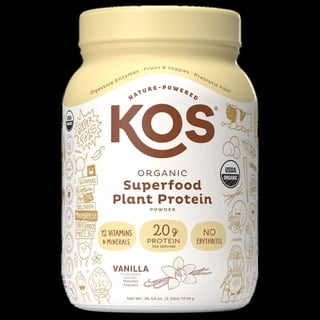 KOS Organic Superfood Plant Protein Powder, Vanilla, 2.3lbs.