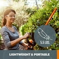 thumbnail image 4 of Worx 22" Hedge Trimmer, 5" Pruning Saw, 10" Cordless Chainsaw Combo Kit, 4 of 11