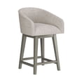 thumbnail image 11 of HH2 Home Upholstered Barrel Back Wood Adjustable Height Swivel Bar Stool, 11 of 19