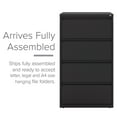 thumbnail image 2 of Hirsh 30" Wide 2-Drawer Lateral File Cabinet, Assorted Colors & Sizes, 2 of 14