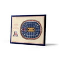 thumbnail image 1 of YouTheFan Arizona Wildcats 17"x13" 3D 5 Layer Stadium View Wall Art, 1 of 5