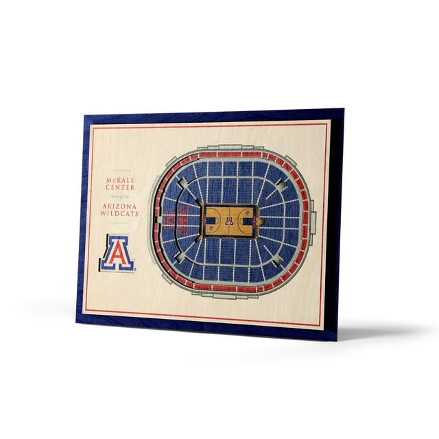 YouTheFan Arizona Wildcats 17"x13" 3D 5 Layer Stadium View Wall Art