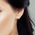 thumbnail image 4 of .049 CT. T.W. Round Cut Diamond Linear Bar Stud Earrings in 14k Gold, 4 of 5