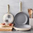 thumbnail image 3 of Member's Mark 3-Piece Modern Ceramic Fry Pan Set, Assorted Colors, 3 of 5