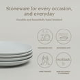 thumbnail image 2 of Over&Back 4-Piece Coupe Stoneware Appetizer Plate Set, 2 of 7