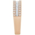 thumbnail image 4 of 0.46 CT. T.W. Baguette and Round Diamond Band in 14K Gold, 4 of 5