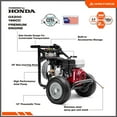 thumbnail image 6 of Yard Force 3600PSI 2.5GMP Honda GX200 196cc Gas Pressure Washer with high performance axial pump, 6 of 8