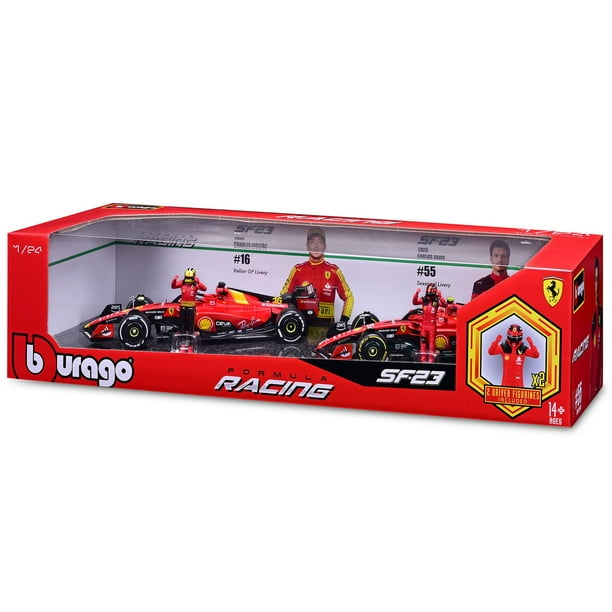 Bburago Formula One Racing 1:24 Race Cars with Driver Figures, 2