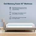 thumbnail image 2 of Serta 10" Medium Gel Memory Foam Mattress, 2 of 9