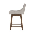 thumbnail image 15 of HH2 Home Upholstered Tapered Back Wood Adjustable Height Swivel Bar Stool, 15 of 19