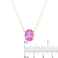 thumbnail image 5 of Lab Created Gemstone Necklace in 14K Yellow Gold, 5 of 8