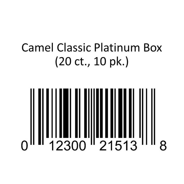 Camel Classic Platinum Box 20 ct., 10 pk.