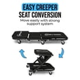thumbnail image 4 of Simpli-Magic Multi Purpose Foldable 2-in-1 Rolling Garage & Mechanic Creeper Seat and Work Stool, 4 of 6