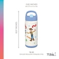 thumbnail image 5 of Zak Designs 14oz Double Wall Stainless Steel Siply Clutch Water Bottle, 2-Pack, 5 of 8