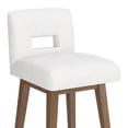 thumbnail image 16 of HH2 Home Upholstered Key Back Wood Adjustable Height Swivel Bar Stool, 16 of 19