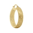 thumbnail image 5 of Matte & Hoop Earrings in 14K Gold, 5 of 7