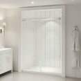 thumbnail image 2 of OVE Decors Selby 55-1/2 - 60"W x 74"H Frameless Sliding Shower Door with Clear Glass, 2 of 9
