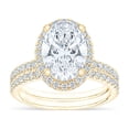 thumbnail image 1 of Lab Created Diamond 3.60 CT.T.W. Oval Cut Bridal Set, 1 of 9