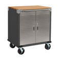 thumbnail image 1 of Seville Classics UltraHD 2 Door Rolling Cabinet, 28" W x 18” D x 34.5" H, 1 of 17