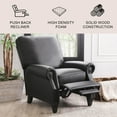 thumbnail image 2 of Braxton Bonded Leather Pushback Recliner, 2 of 12