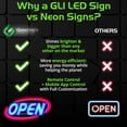 thumbnail image 7 of Green Light Innovations Color Customizable Bluetooth Controlled Typhoon OPEN Sign, 7 of 7
