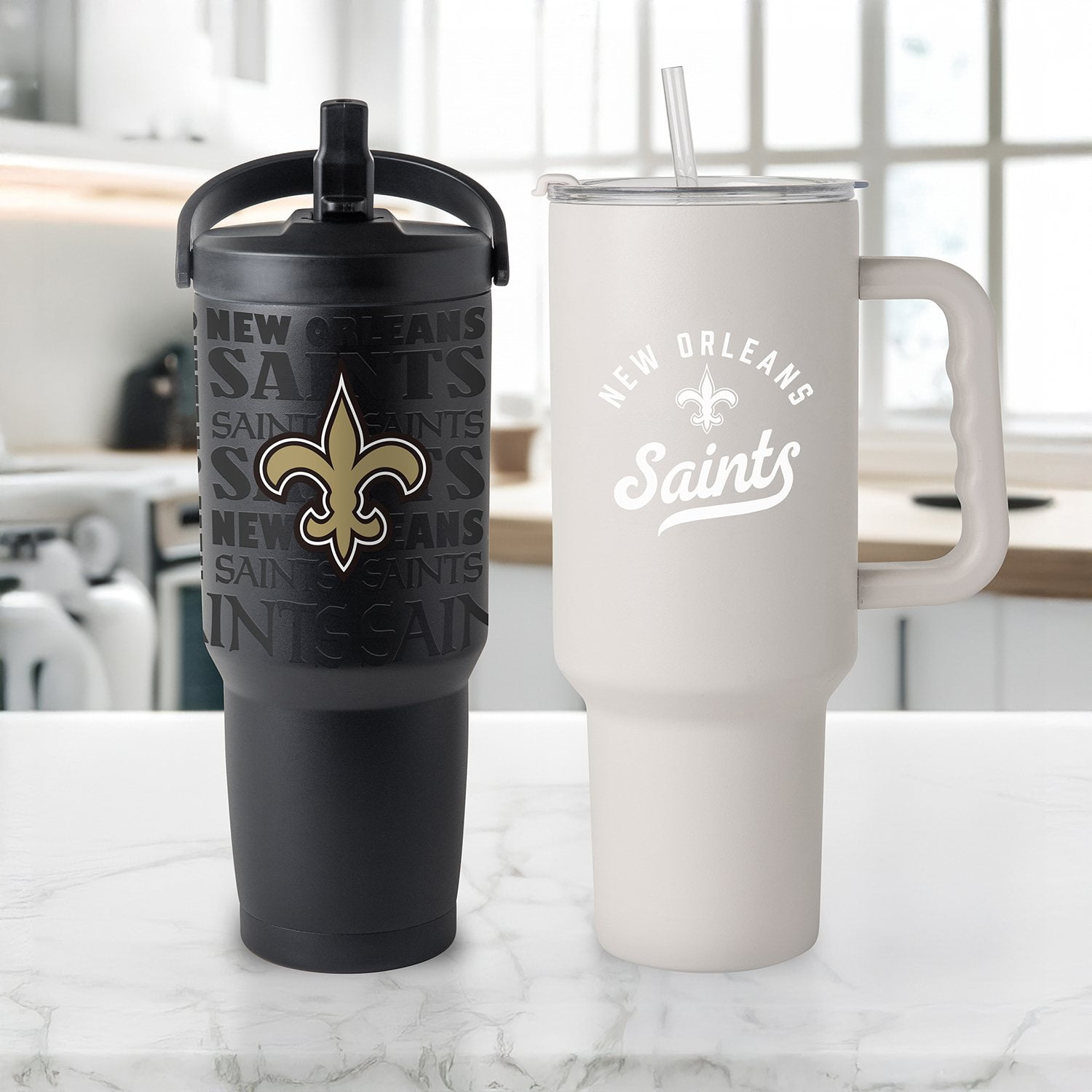 Logo Brands New Orleans Saints Stainless Steel Tumbler Set