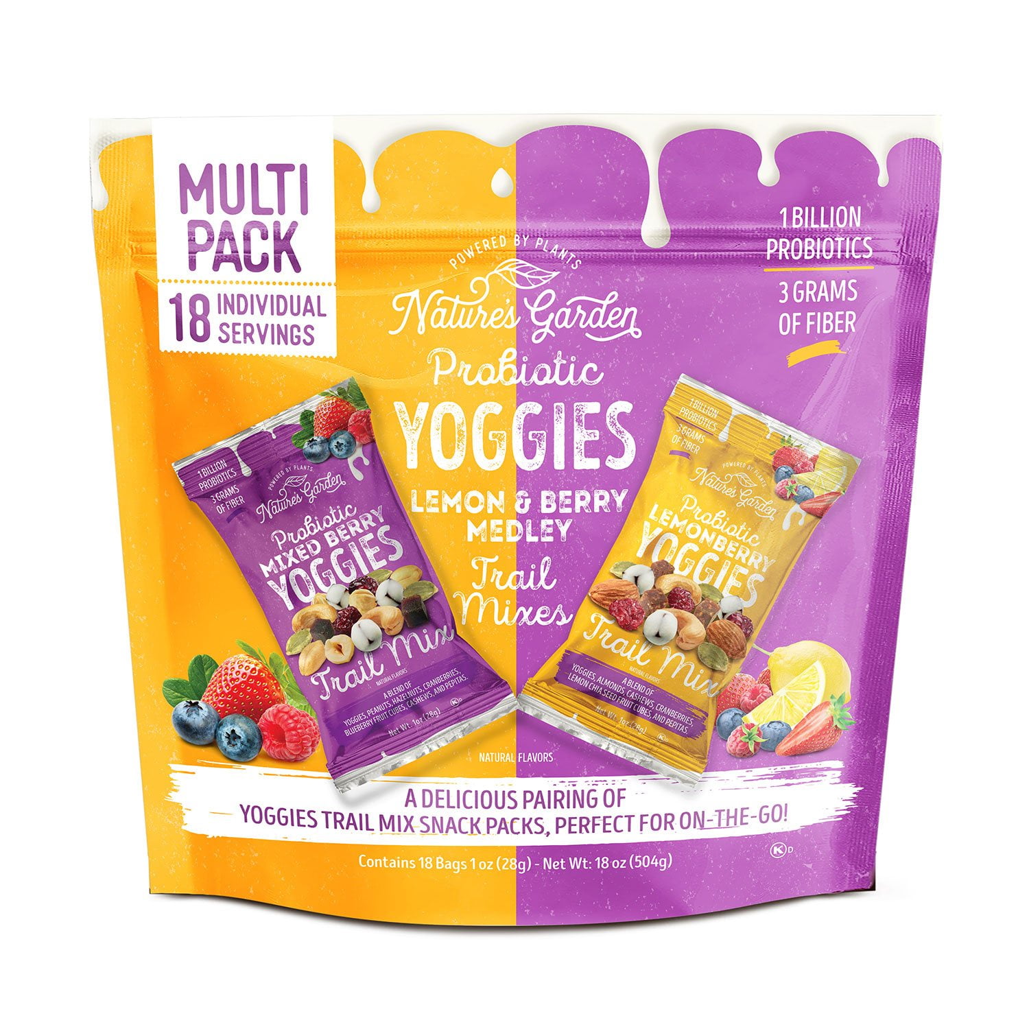 Nature's Garden Yoggies Trail Mix, Variety Pack, 1 oz., 18 pk