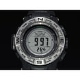 thumbnail image 3 of Casio Men's Pro Trek Triple Sensor Atomic Timekeeping Solar-Powered 53mm Black Watch, 3 of 5