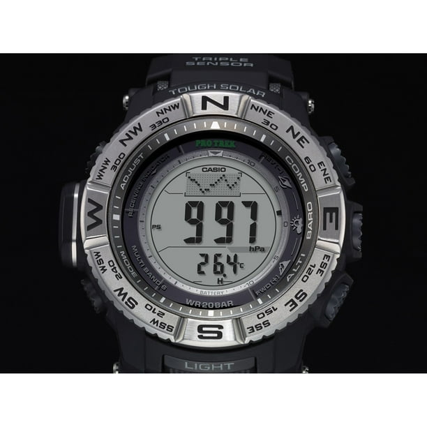 CＡＳＯ　ＰＲＯ　ＴＲＥＫ Casio Men's Pro Trek Solar Atomic Triple-Sensor Watch