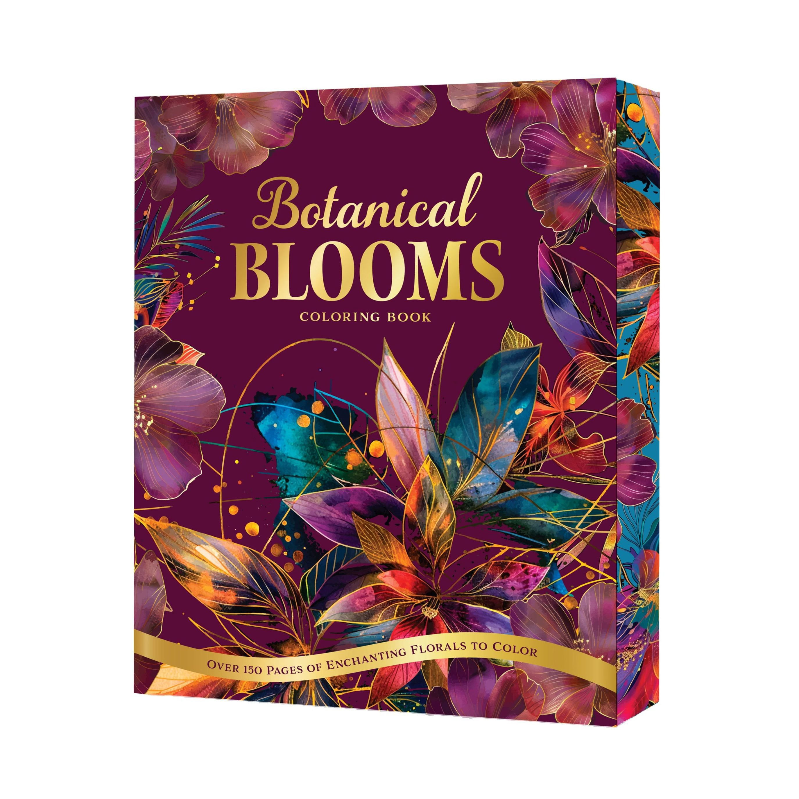 Botanical Blooms Coloring Book by Editors of Chartwell Books, Paperback