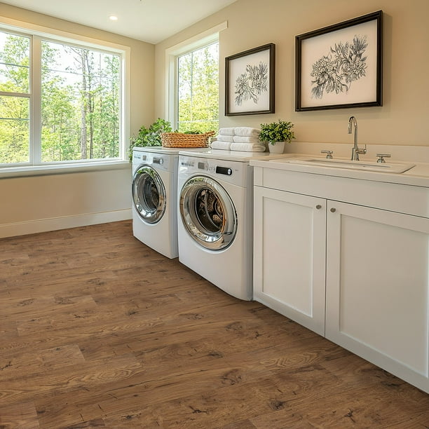 QuickStep by Mohawk Longview Chestnut Waterproof Laminate Flooring