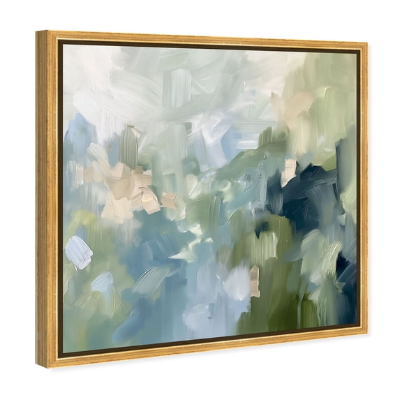 Minted Brush Minimal Abstract Canvas Print by Oliver Gal Prints
