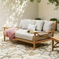 thumbnail image 1 of Cambridge Casual Catalina Teak Deep Seating Daybed with Cushion, 1 of 8
