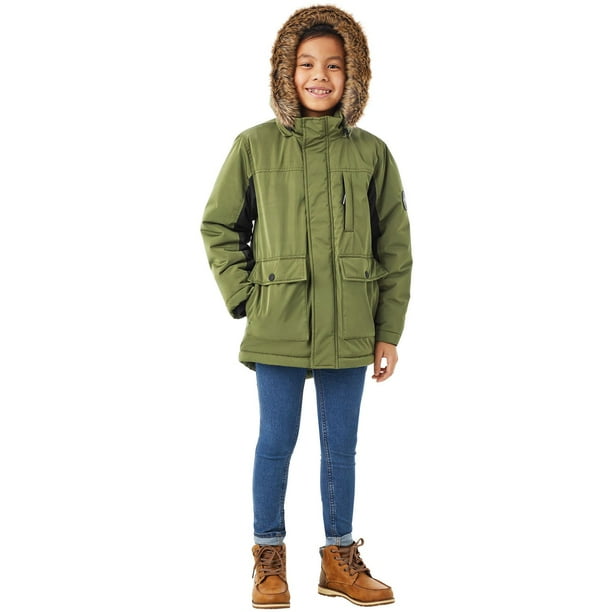 Parka Jaune Garçon Marks And Spencer 3-4 Ans – Avec Capuche, Doublée, Poches – Bon état