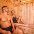 thumbnail image 8 of Backyard Discovery 2-4 Person Cedar Outdoor Cube Sauna with Electric Heater & Porch, 8 of 12