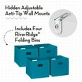 thumbnail image 5 of RiverRidge Kids Corner Playroom 6 Cubby Cabinet with 4 Folding Storage Bins, 5 of 7