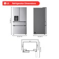 thumbnail image 4 of LG 29 cu.ft. 4-Door French Door Refrigerator, Full-Convert Drawer, 4 of 16